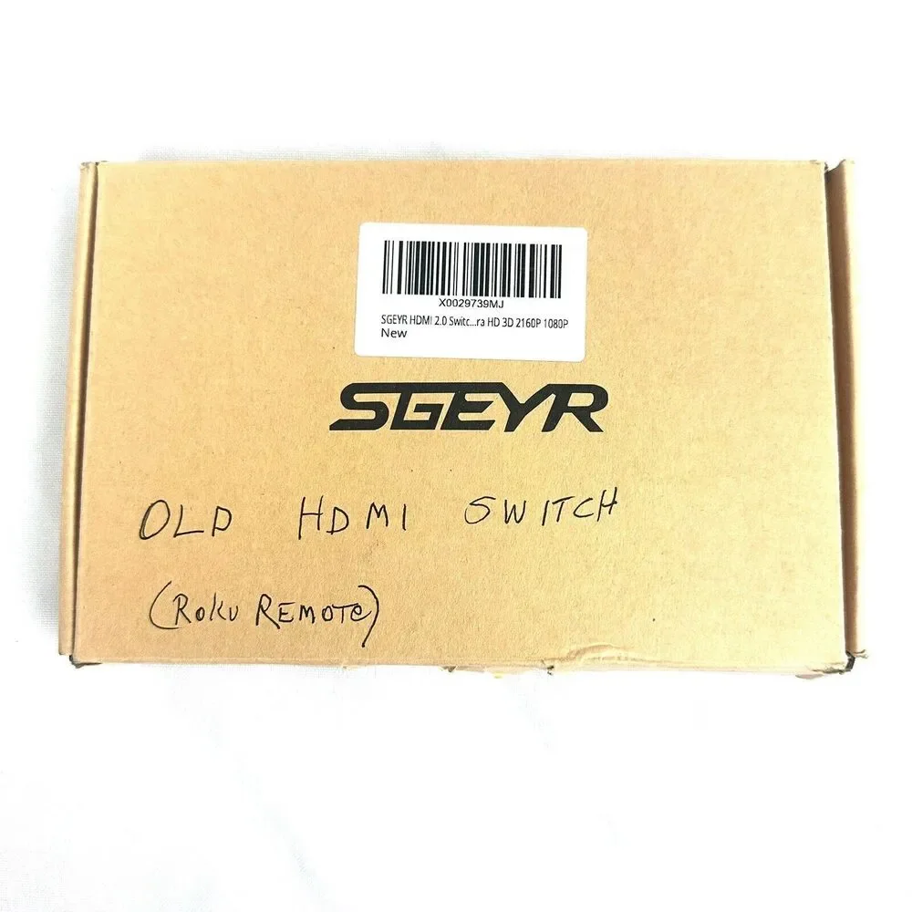 SGEYR HDMI 2.0 Switch Splitter 3 Port 4K HDMI Switch 3 in 1 Out HDMI 4K Ultra HD